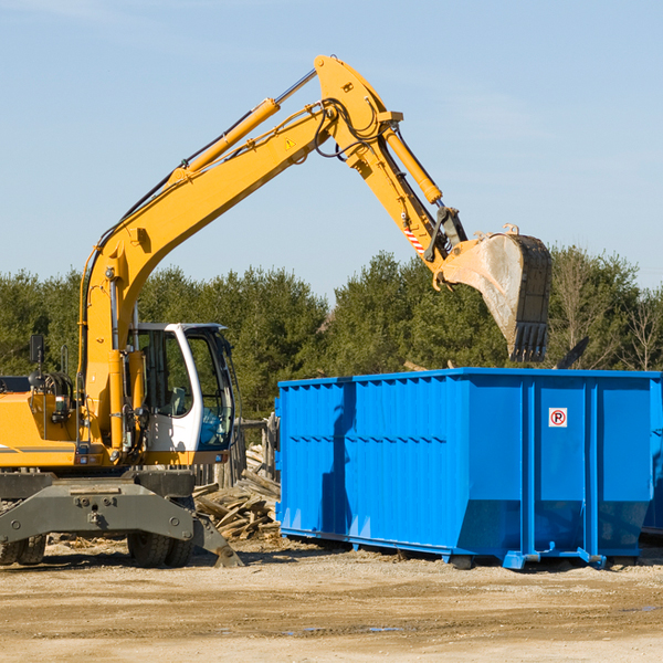 can i choose the location where the residential dumpster will be placed in College Grove Tennessee